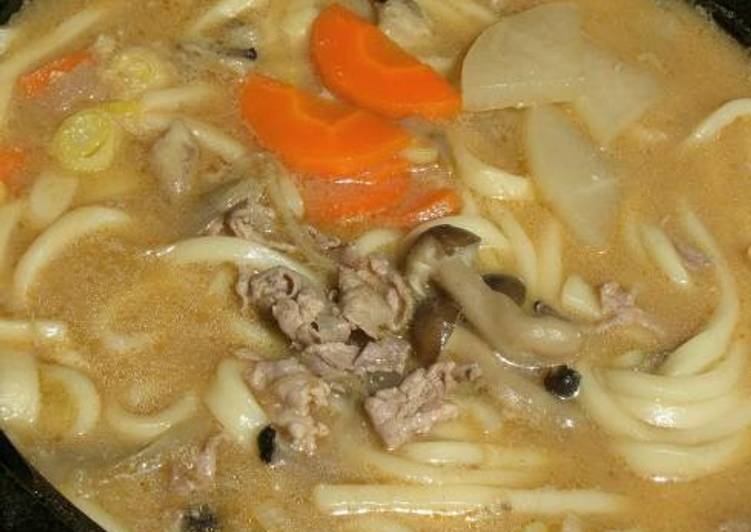 My Family's Favorite Pork Soup with Udon Noodles
