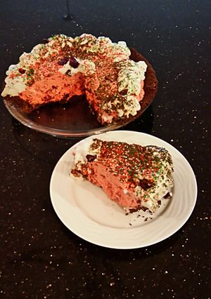 A picture of Cranberry Cream Pie.