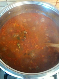 A picture of Bolognese sauce.
