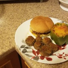 A picture of Turkey Stuffed Peppers.