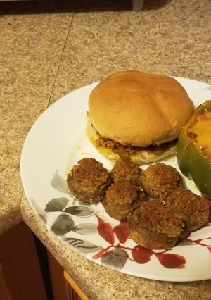 A picture of Turkey Stuffed Peppers.
