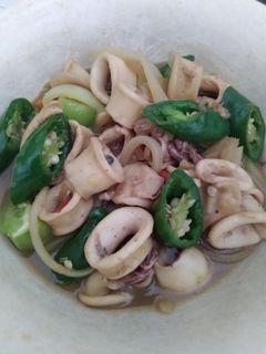 Foto resep Oseng Cumi Cabe Hijau
