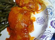 A picture of mustard chicken stew