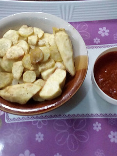 A picture of Fried sweet potatoes.