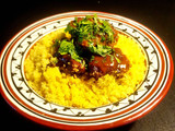 Rabo de Buey en Cabernet y 'cous cous' low carb