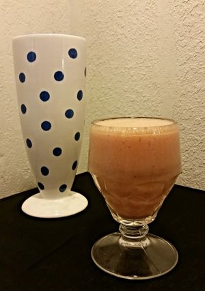 A picture of STRAWBERRY-ORANGE MILK SHAKE.