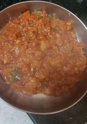 A picture of Baingan Bhartha.