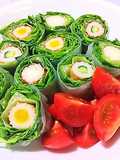 Fresh Spring Rolls with Cheese & Cucumber Chikuwa