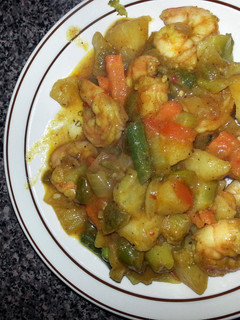 A picture of Curry Shrimp.