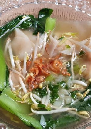 Foto resep Pangsit Rebus komplit