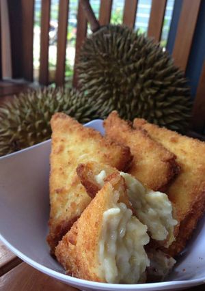Foto resep Roti tawar isi daging durian