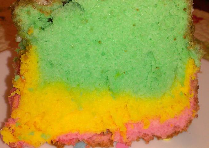 How to Make Perfect Rainbow Angel Food Cake