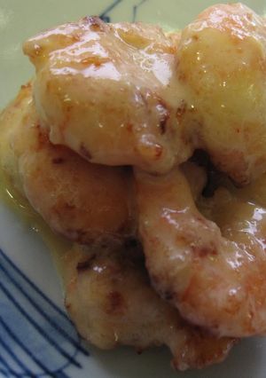 A picture of Kids Will Eat it All! Mayonnaise Shrimp for Bento or Dinner.