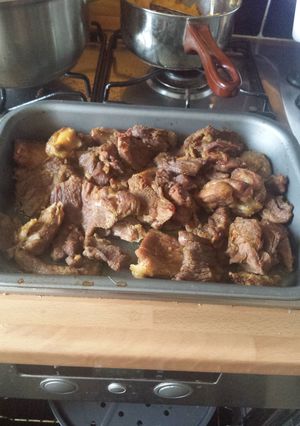 A picture of Easy quick "slow cooked" leg of lamb.