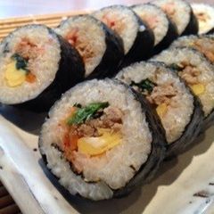 A picture of Quick and Easy Kimbap! Korean Style Seaweed Rolls.