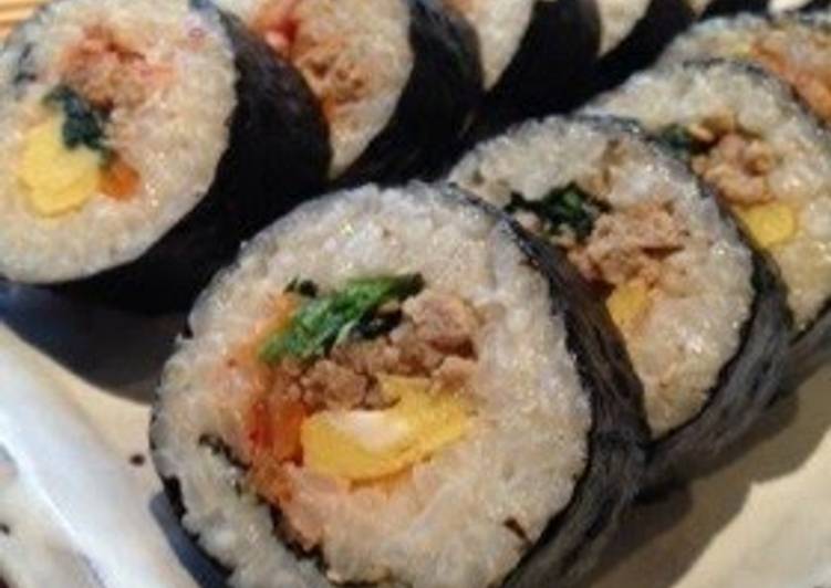 Recipe of Any-night-of-the-week Quick and Easy Kimbap!  Korean Style Seaweed Rolls