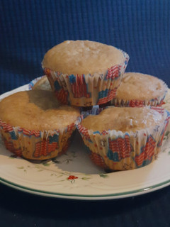 A picture of Sour Cream Banana Muffins.