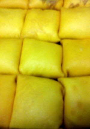 A picture of Durian Crepe.