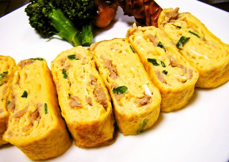 Tuna and Scallion Tamagoyaki ♡ for Bentos ♡