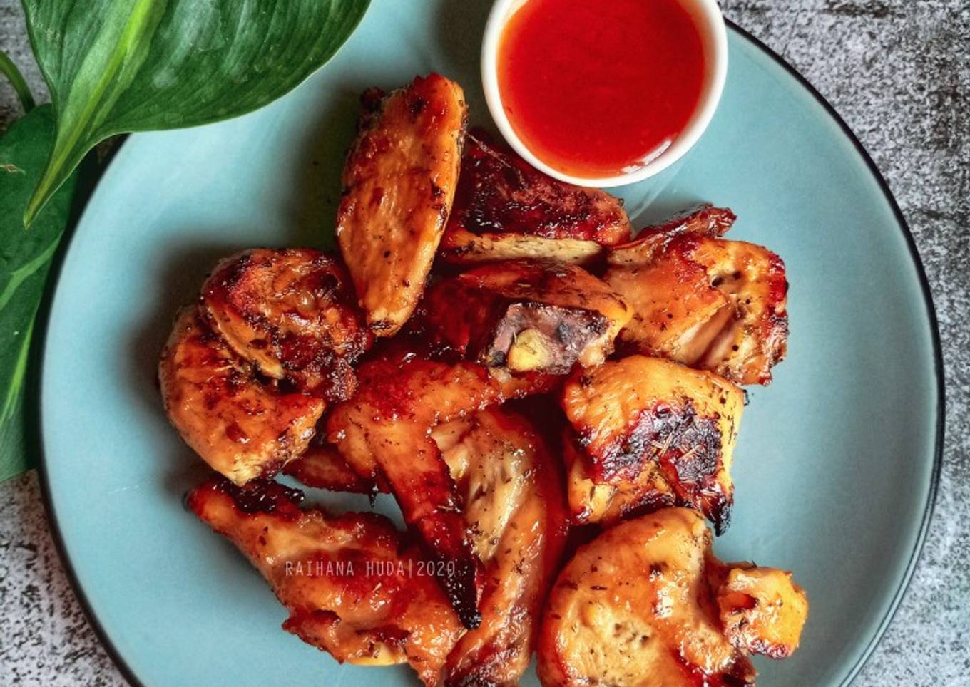 3 Malzemeli Ballı Mayonezli Izgara Tavuk