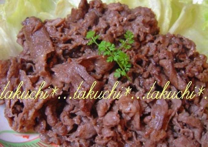 Recipe of Ultimate Sauteed Beef in Garlic Butter Soy Sauce