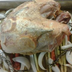 A picture of Roasted Lemon Rosemary Turkey.