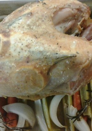 A picture of Roasted Lemon Rosemary Turkey.