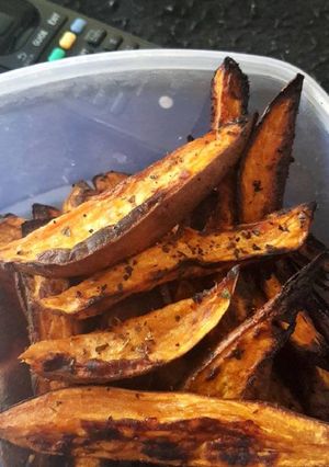 Édesburgonya chips recept fotója