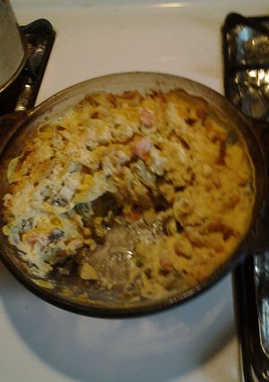 A picture of Turkey Noodle Casserole.
