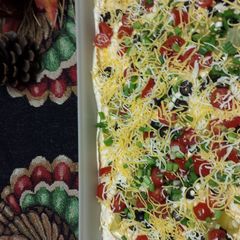 A picture of Taco dip.