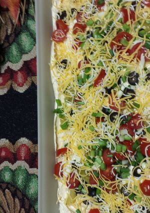 A picture of Taco dip.