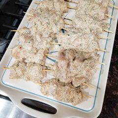 Malai chicken boti A picture of Malai chicken boti.