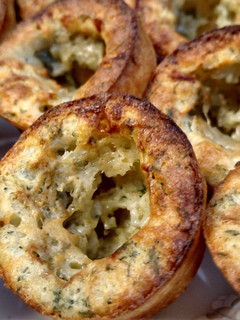 A picture of Mini Gorgonzola Popovers.