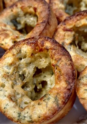 A picture of Mini Gorgonzola Popovers.