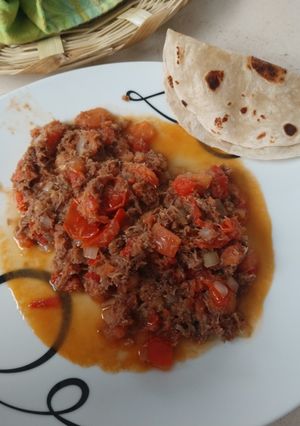 Una foto de Machaca a la mexicana