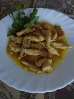 Una foto de Pollo al curry