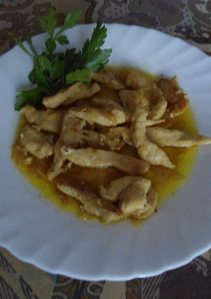 Una foto de Pollo al curry