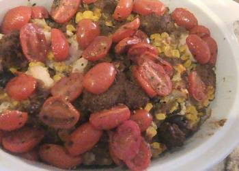 Easy Recipe Tomato Topped Corn and Feta Casserole Delicious and Healthy Easy Recipe Tomato Topped Corn and Feta Casserole Delicious and Healthy