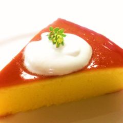 A picture of Delicious Kabocha Squash Pudding.