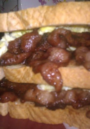 A picture of baconator the right way.