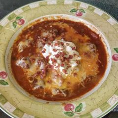 A picture of Firehouse Chili.