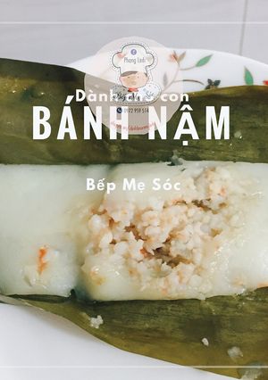 Hình của món Bánh Nậm nhân tôm cho bé.
