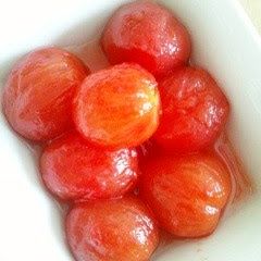 A picture of Honey & Lemon Marinated Cherry Tomatoes.