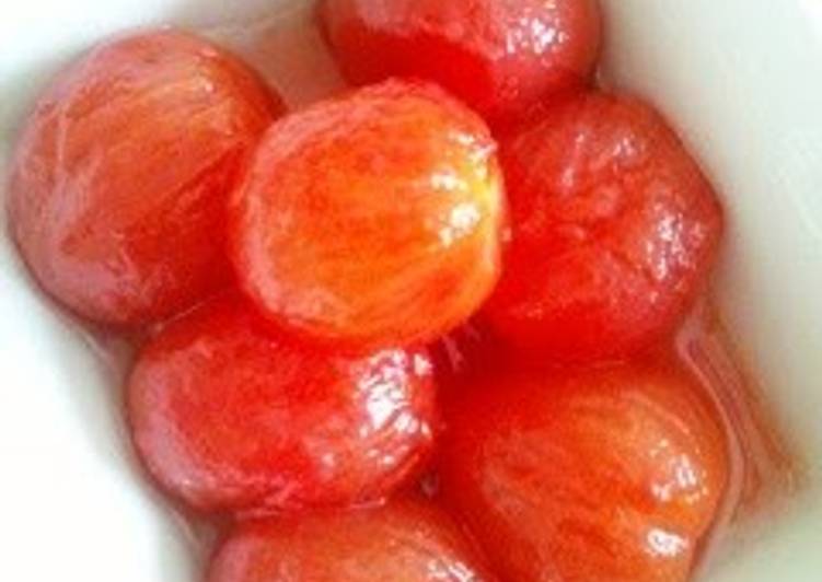 Steps to Make Homemade Honey &amp; Lemon Marinated Cherry Tomatoes