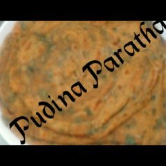 A picture of Pudina paratha.