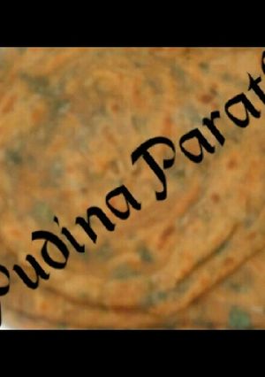 A picture of Pudina paratha.