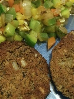 Una foto de Hamburguesas de lentejas con semillas de lino