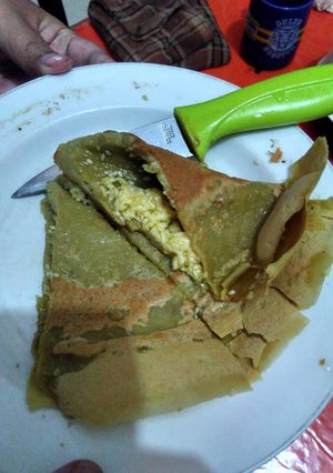 Foto resep Crape Green tea isi keju
