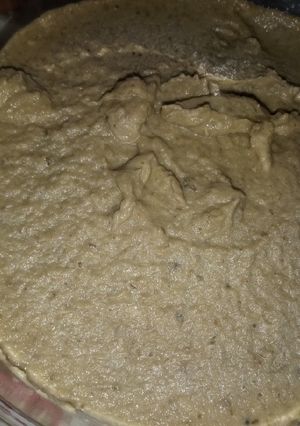 Una foto de Babaganush o Caviar de Berenjenas