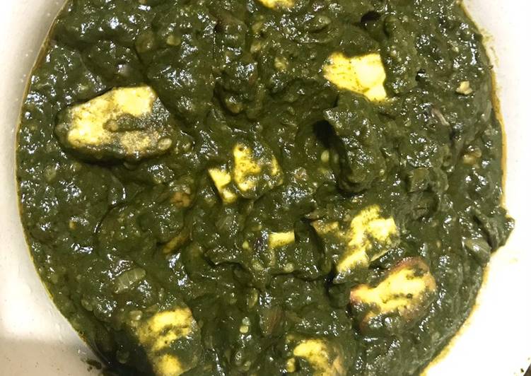 Homemade Palak paneer